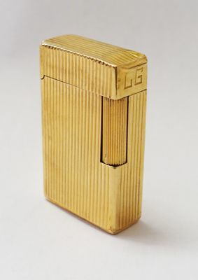 Rare Briquet S T Dupont En Or Jaune Carats Godronn