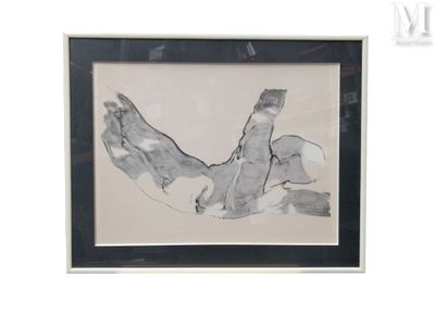 un dessin en noir et blanc représentant un oiseau, dans un cadre noir