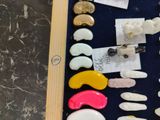 a picture of a display case filled with assorted items