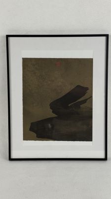 a picture of a picture of a piano on a wall