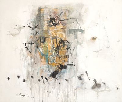a painting that is on the wall of a building