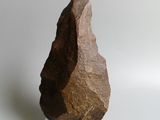 a large rock that is sitting on a stand