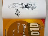 a book with a drawing of a woman on it