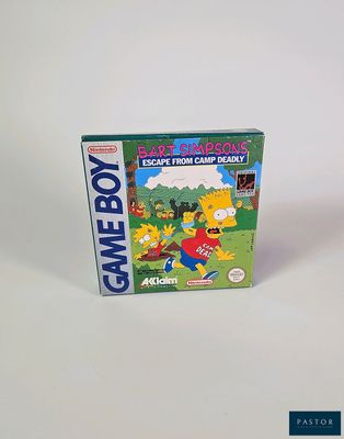 la boîte du jeu « Les Simpson » pour la console Nintendo