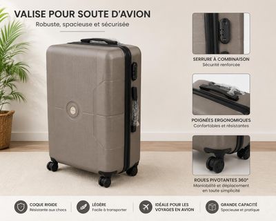 une photo d'un bagage posé par terre
