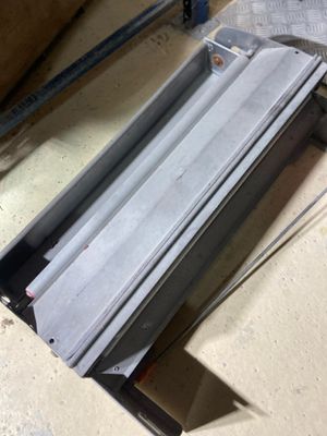 an image of a piece of metal that has been placed on the floor