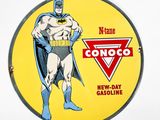 a picture of a sign with a picture of a batman