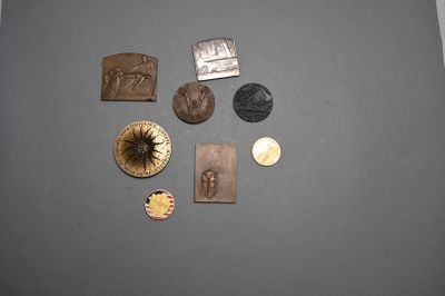 a lot of metal items that are on a table