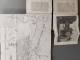 two old maps on the wall next to each other
