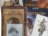 a lot of books that are sitting on a table