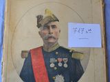 an old french newspaper with a picture of a man in a military uniform