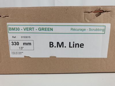 a box with a label on it that says b m line