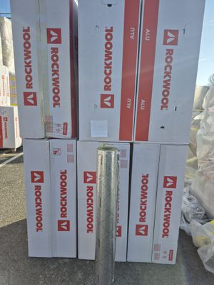 Lot d'environ 168ml de rouleau isolant alu Marque : Rockwool…