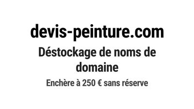Nom de domaine devis-peinture.com.