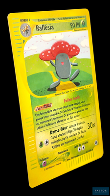 a pokemon card with a picture of a mushroom on it