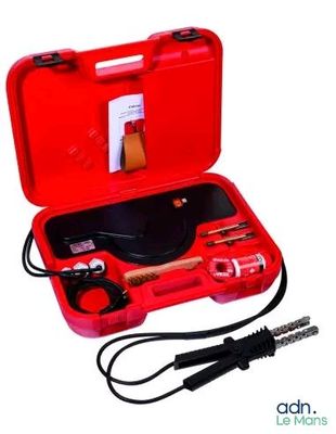 an image of a red case with tools in it on a white background