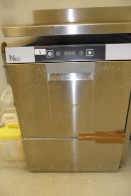 an image of a stainless steel dishwasher in a kitchen