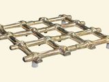 an image of a close up of a metal structure on a white background