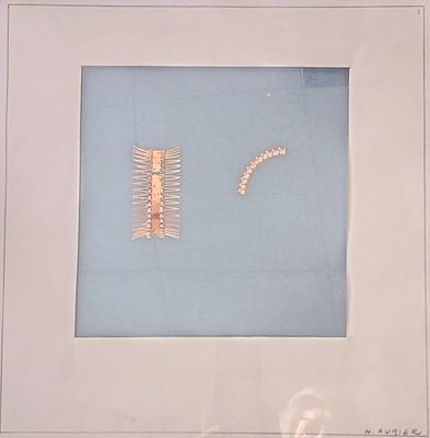 H.AUBIER Projet de joaillerie Gouache, signée