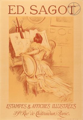 the cover of a book with a drawing of a woman sitting at a desk