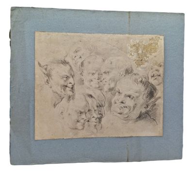 un vieux dessin représentant un groupe de chats et de chatons, dans un cadre