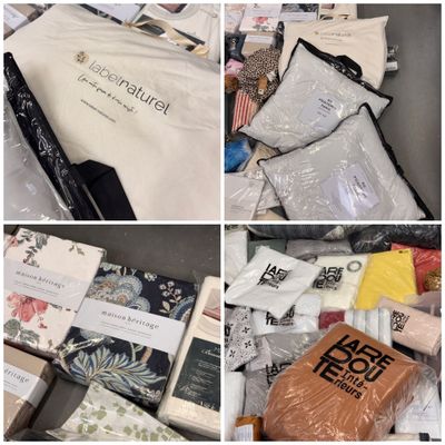 plusieurs photos représentant divers objets contenus dans une boîte