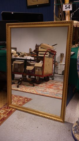 Miroir cadre bois doré moderne 108 x 78