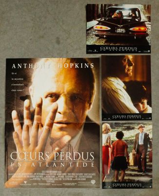 three movie posters of a man in a suit and a woman in a red dress