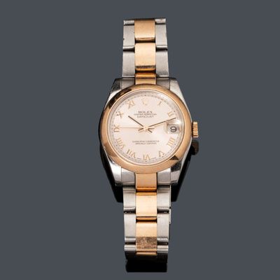 Montre Rolex pour femme à bracelet bicolore