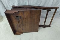 10561-29 / CH POT / Bureau d'écolier en noyer pliant ouvrant… (photo 5)