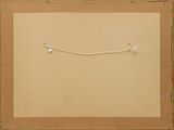 an image of a painting on a wall with a string in the middle