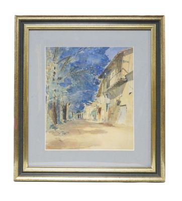 École du XXe siècle. Rue de village provençal. - Photo 1