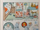 an image of a picture of a cartoon book with pictures of people in a bedroom