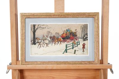 a picture of a picture of a horse drawn carriage
