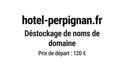 Nom de domaine hotel-perpignan.