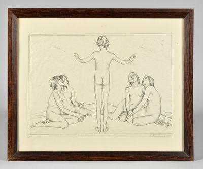 Feierstunde d'Ida Teichmann : Lithographie Rare Signée