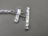 sterling silver bar necklace with chain and clasp