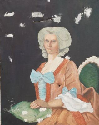 Ecole contemporaine. Dame de qualité.