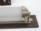a light that is on top of a wooden block