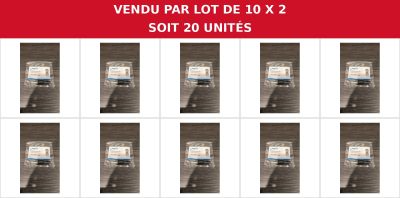 six photos différentes d'un bus accompagnées de la mention « vendu par lot de 20 x 2, soit 20 unités »
