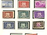 une image représentant un ensemble de timbres aux motifs variés