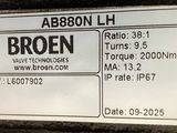 an image of a close up of a broen label on a machine