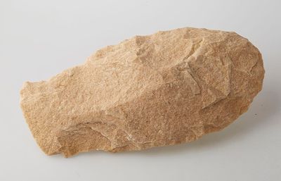 a piece of bread that is sitting on a table