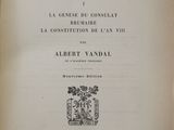 an old book with a black and white image of the title on it