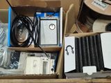 a box of electronic equipment that is sitting on a table