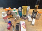 many different types of cosmetics on the table