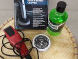 a picture of a hair and beard care kit on a table