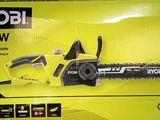 a box of ryobi electric chainsaw in the packaging