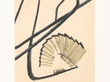 une image représentant un dessin d'un ventilateur et d'une branche d'arbre