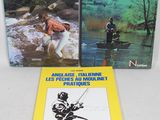two books on a table with a man in a boat and a man in a kayak